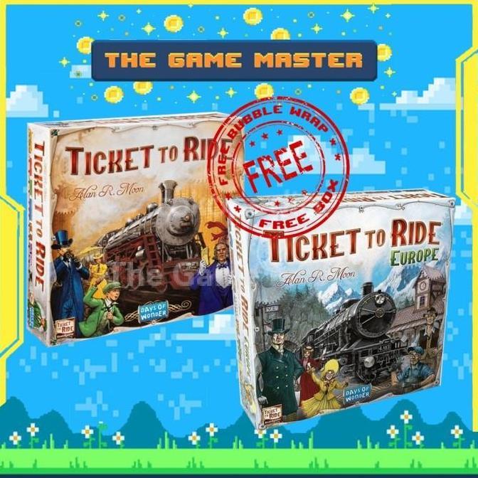 Promo Ticket to Ride USA Europe Board Game Diskon
