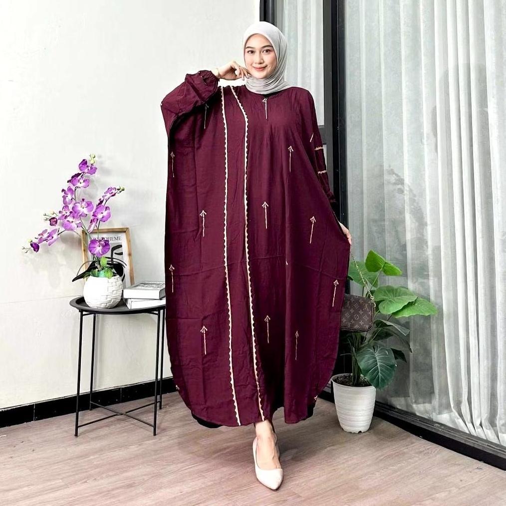 HOT DEALS KAFTAN SEMPROT BAHAN RAYON SUPER JUMBO LD 160cm BAJU MUSLIM KEKINIAN