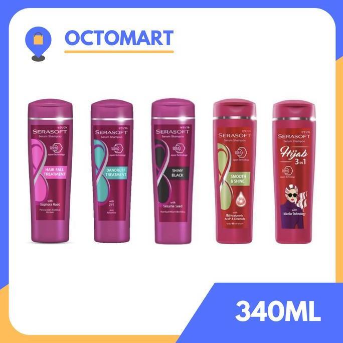Haircare- Serasoft Shampoo 340Ml / Shampo / Sampo Hair Perawatan Rambut Varian Hairfall / Dandruff /