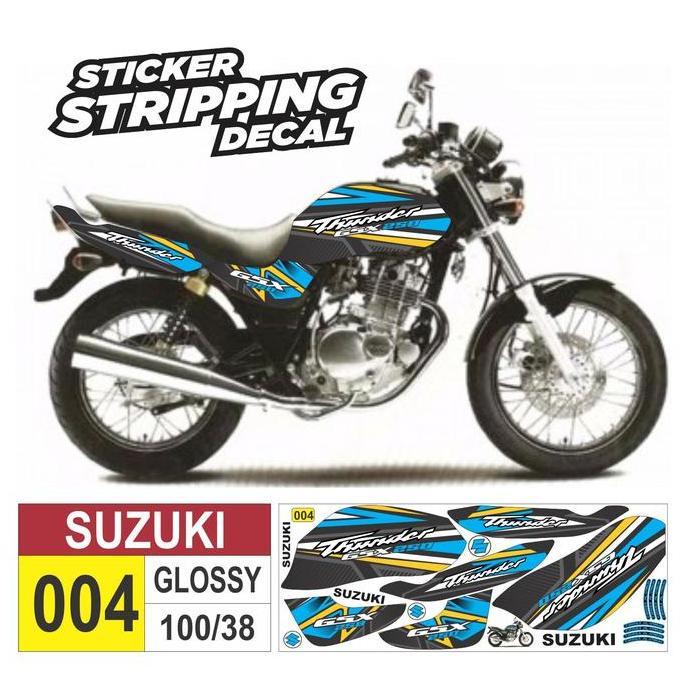 striping variasi Suzuki Thunder 250 GSX /decal sticker motor Suzuki Thunder 250 GSX /stiker lis pole