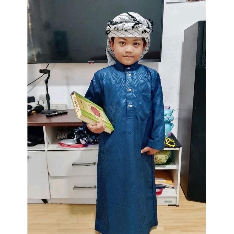 HEMAT LUAR BIASA JUBAH ANAK LAKI LAKI USIA1_19THN MOTIF ETNIK JUBAH SULTAN JUBAH EMBOSi HEMAT LUAR B