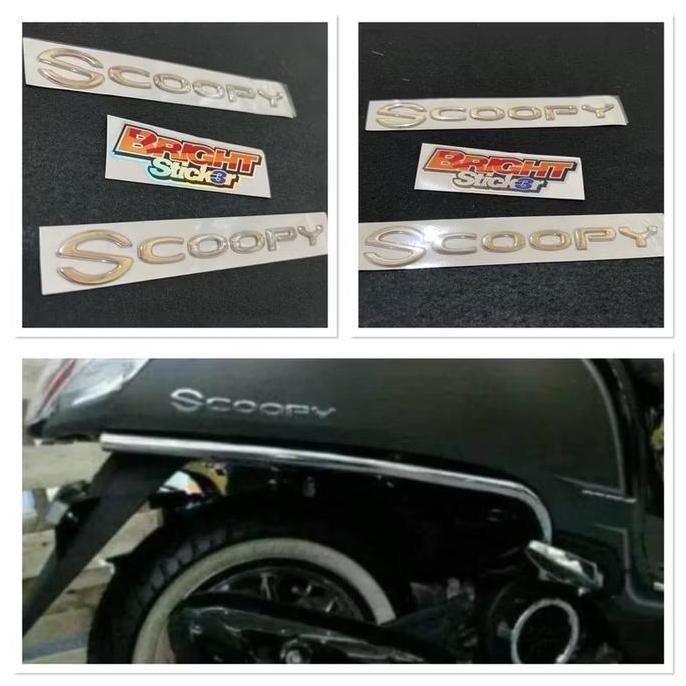 EMBLEM SCOOPY 2018 2019 ORIGINAL DISKON