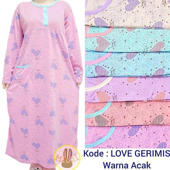 Long Dress Dewasa Jumbo Gamis Kaos LD110cm Wanita Muslim Panjang Motif   Maxi Termurah
