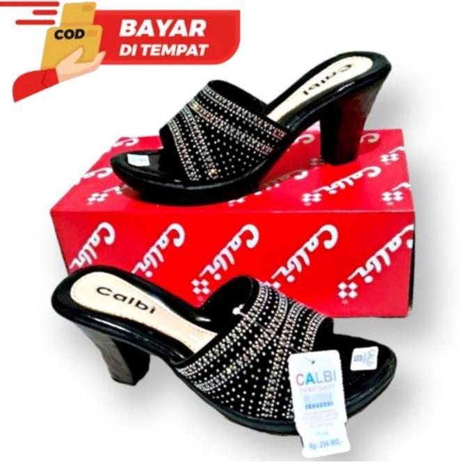 [CUCI GUDANG] / Sandal Heels Slop Wanita Terbaru