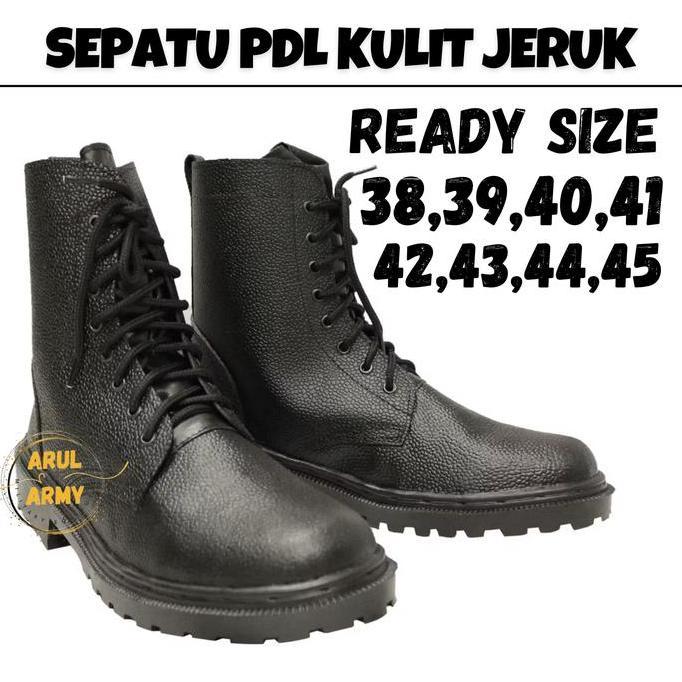 DN40 - Sepatu PDL Kulit Jeruk Satpam Security Linmas Mahasiswa Pendidikan sepatu ceko Sepatu Pendidi
