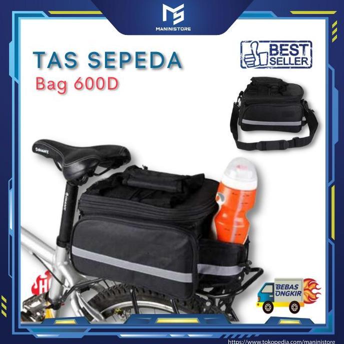 Tas Sepeda Lipat / Tas Sepeda Belakang / Tas bag 600 D Polyester