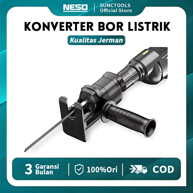 Jerman Neso Top Mesin Bor Adapter Jigsaw Gergaji Mesin (Cod) Gergaji Mesin Adapter Reciprocating Jig