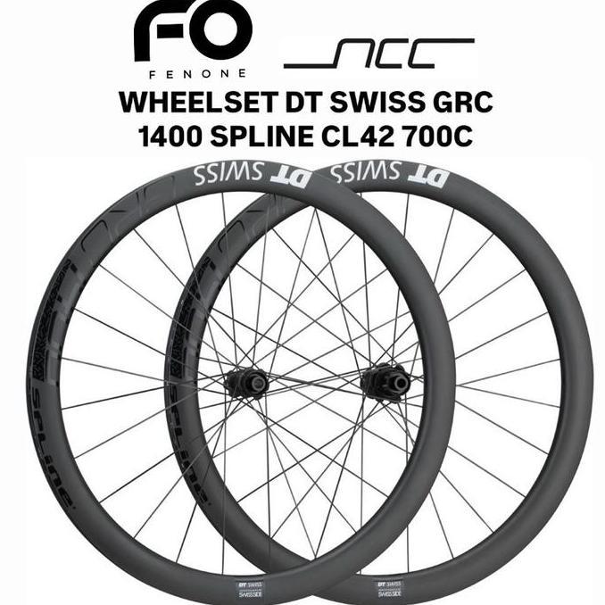 Wheelset DT SWISS GRC 1400 SpLine CL 42 DISCBRAKE 700C / WHEELSET GRC 1400 SPLINE DB