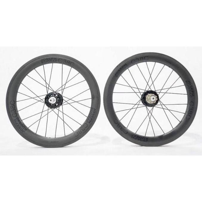 JOSEPH KUOSAC C38C 17" CARBON WHEELSET (369) - BLACK DECAL