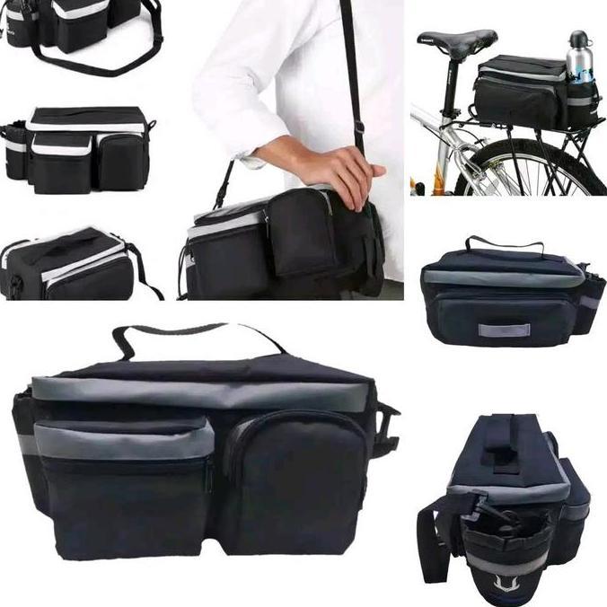 Tas Sepeda Lipat Tas Bagasi Belakang Plus Rain Cover