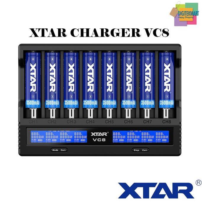 Jadibagus- Xtar Vc8 Qc3.0 Charger Type-C 8X21700 Protected Battery Charger
