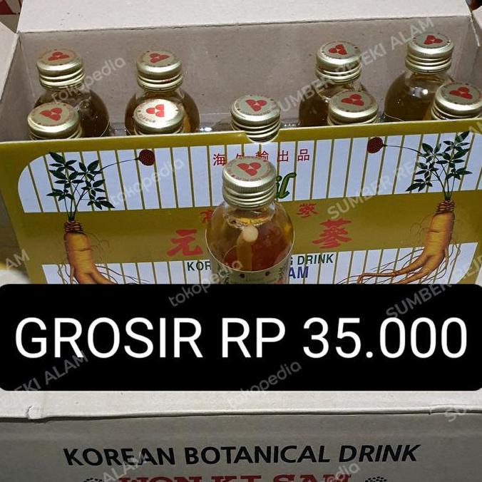Sehatterusya- Minuman Ginseng Korea Won Ki Sam Korean Ginseng Drink