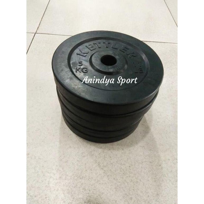Promo Kettler Rubber Plate 5kg - Piringan Dumbell / Barbell Karet Diskon