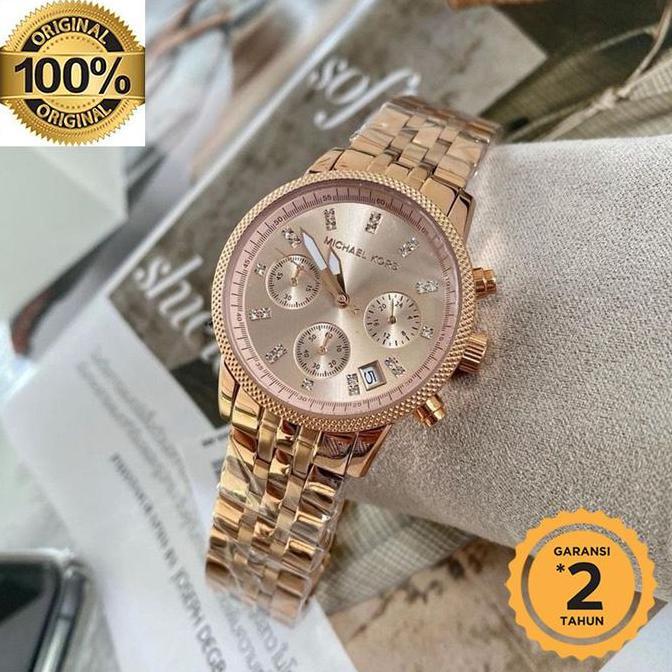 [ ORIGINAL ] MK6077 Rosegold Dial 37mm terlaris