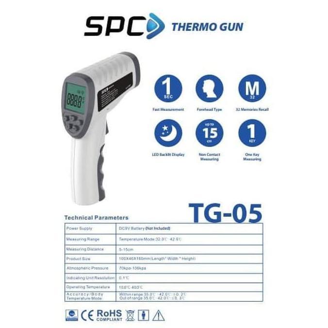 Presisix- Thermometer Thermo Gun Spc Tg-05 / Thermometer Infrared Termogun Spc