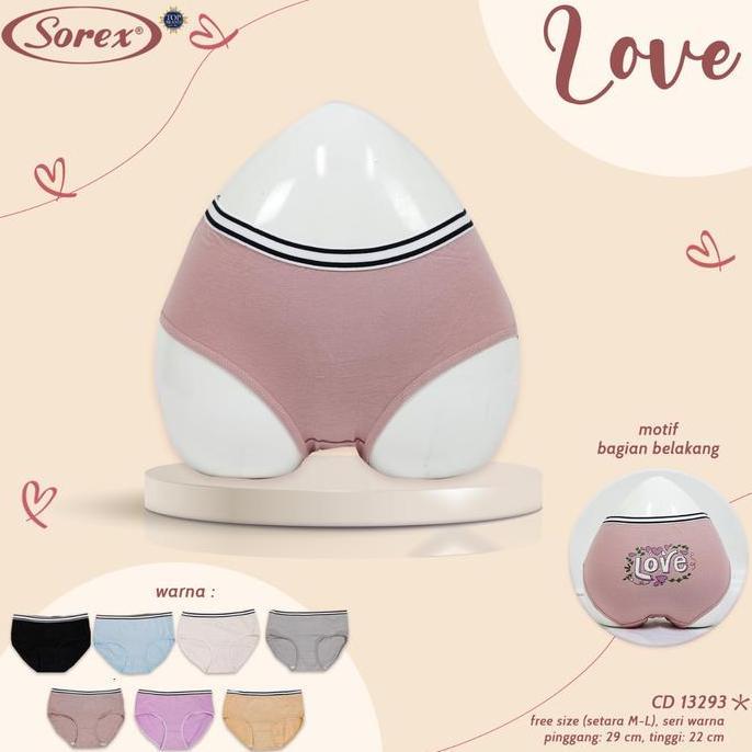 Celana Dalam Katun Wanita Anak Perempuan ABG Anak Cewek Remaja Sorex Young Love