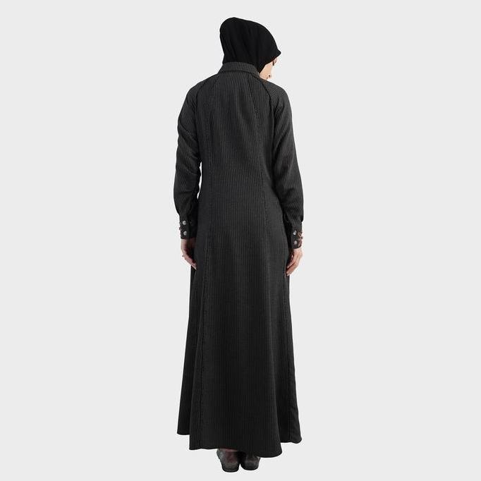 HIKMAT D7720 - Gamis Dress Muslimah Liora Stripe