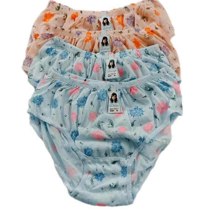 (ECER) Celana dalam wanita murah MOTIF BUNGA BORDIR RENDA size S M L XL 3L 4L 5L max BB 90 kg dewasa