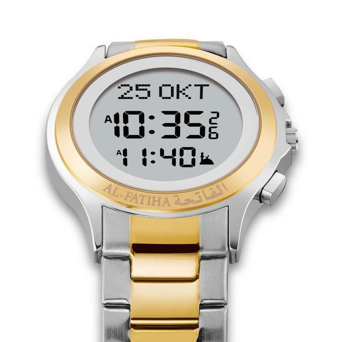 Jam Tangan Adzan Otomatis Jam Tangan pengingat Sholat Alfatiha WR-02 dengan Jadwal Sholat 5waktu yan