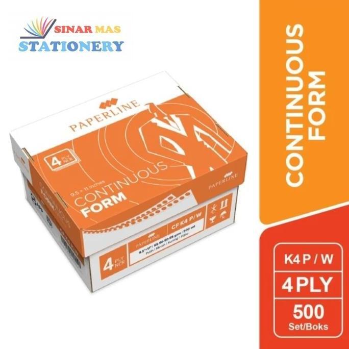 TERMURAH - Continuous Form K4 Warna Paperline / Kertas Continous Form K4 Play Warna Paperline