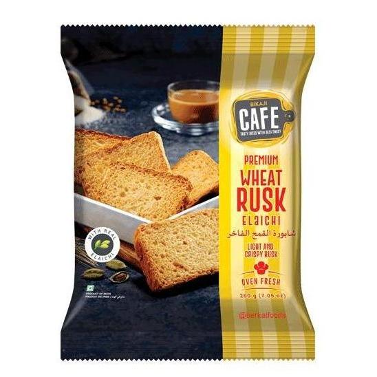 Buruan beli] Wheat Rusk Elaichi Bikaji / Roti Bagelen Gandum Kapulaga Hijau India