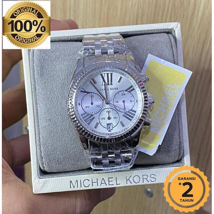 Jam Mich4el k0rs MK5555 Silver Dial Original terlaris