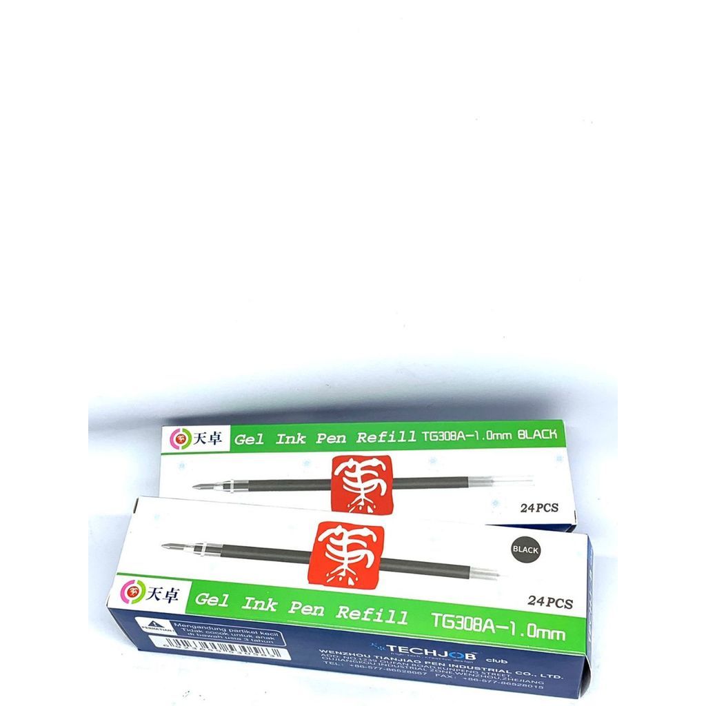 (ISI 24)Refill/Isi/Tinta pulpen/bolpen Tizo TechJob TG308A 1.0 untuk pulpen TG340/TG-340