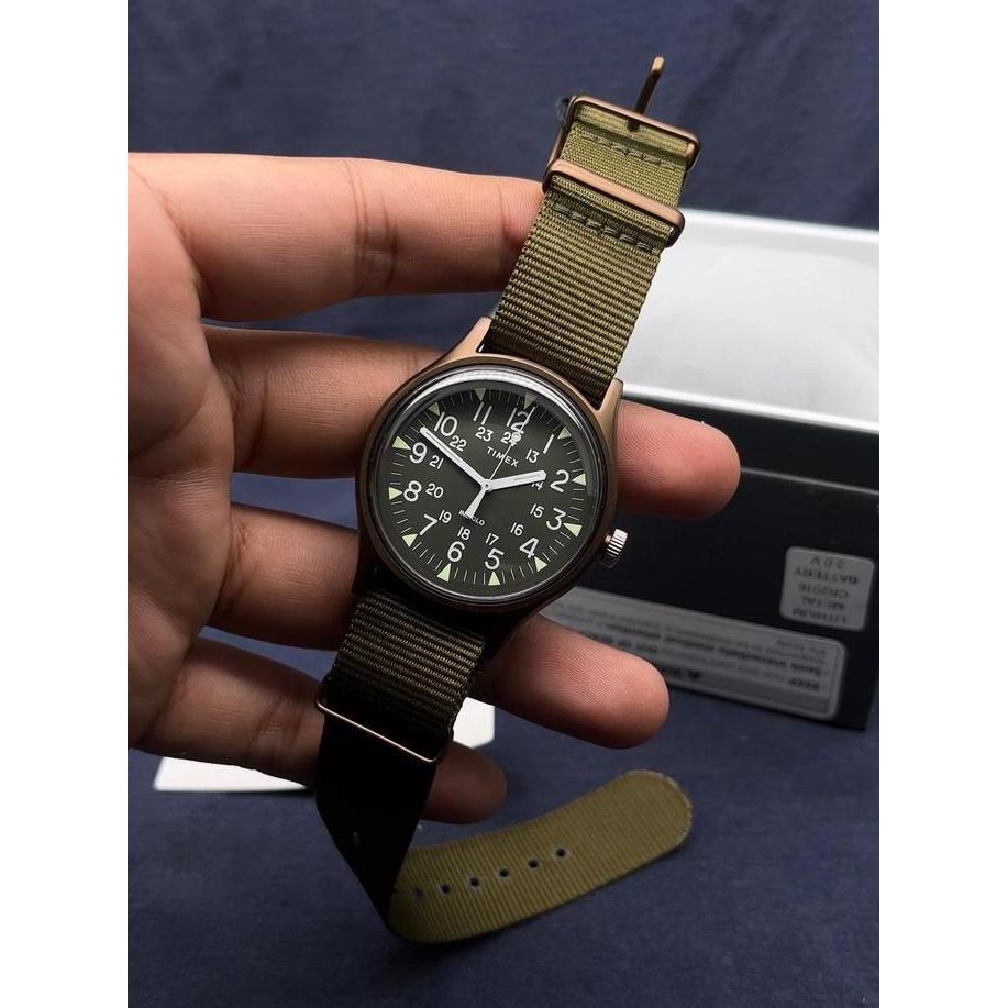 Timex MK1 TW2R37500 Quartz Green Dial Men's Watch terlaris