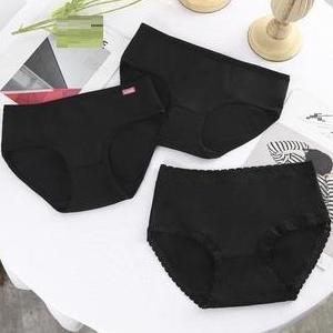 CD Wanita Dewasa Ukuran Besar Celana dalam Jumbo Nyaman DiPakai Motif Hitam XXXL CD Katun C037 Pure 