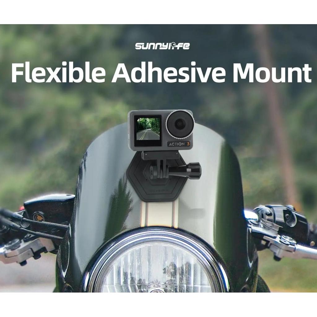 For DJI OSMO 360/ Action 3 4/Ace2 /Insta360 X5 Flexible Adhesive Action Camera Mount Helmet Car For 