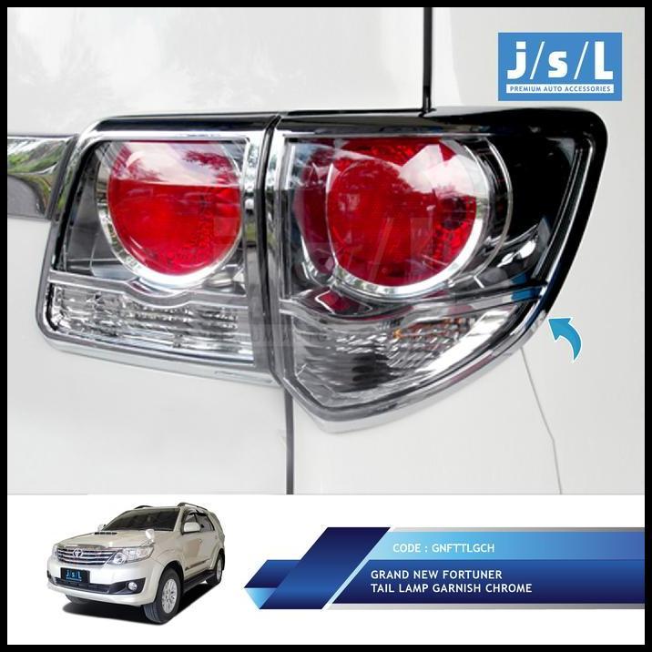 TERLARIS TOYOTA FORTUNER GARNISH LAMPU BELAKANG 2014 2015 JSL/TAIL LAMP GARNISH