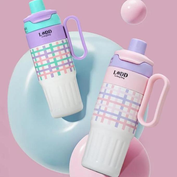 LDD-Tumbler Stainless 800ML Tahan Dingin Tumbler Sedotan Botol Minum Aesthetic Besar Termos