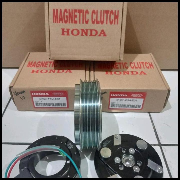 DISKON PULI PULLEY KOMPRESOR AC HONDA STREAM 1.7 MAGMET CLUTCH STREAM 1.7CC 