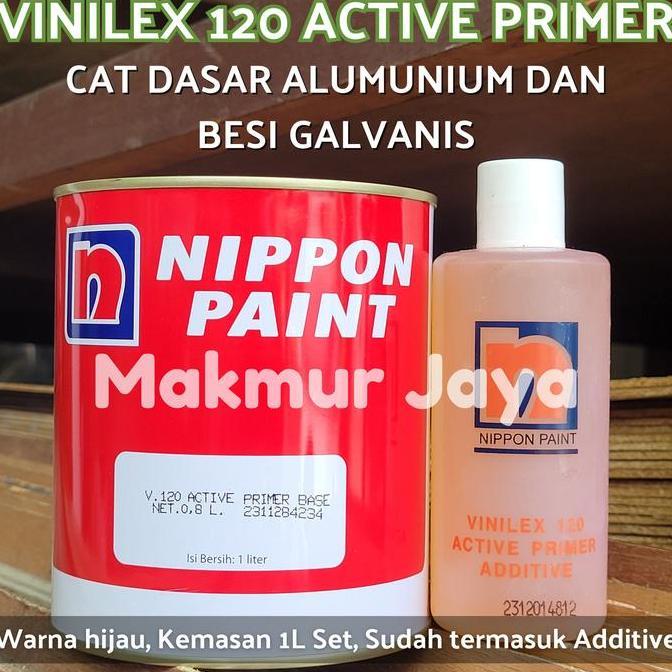 Nippon Vinilex 120 Active Primer Etching Cat Dasar Alumunium Galvanis