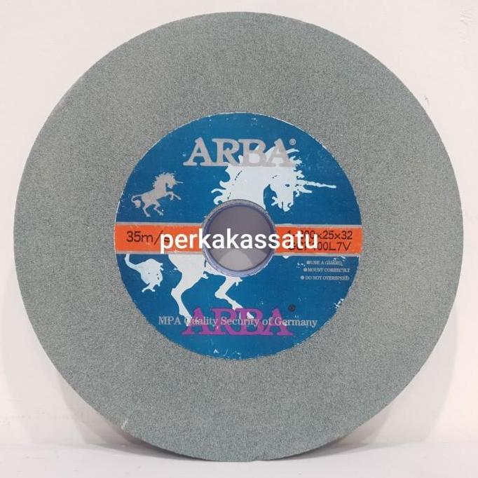 BEBAS ONGKIR - BATU GERINDA DUDUK HALUS 8" X 1" X 1-1/4" GC80 GC100 GC120 HIJAU