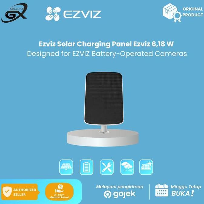 BEBAS ONGKIR - Solar Panel Ezviz Solar Charging Panel Ezviz 6,18 W