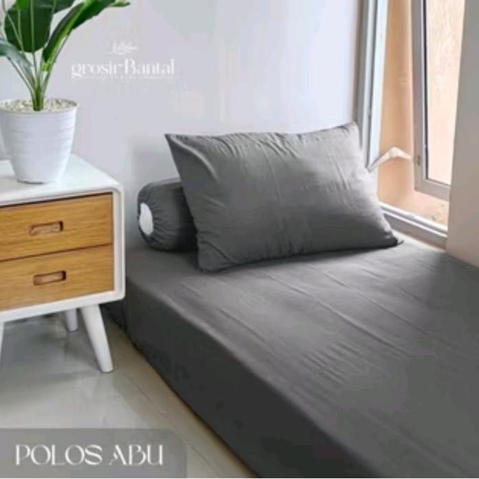 COD Sprei Polos Ukuran Single Seat dengan Sarung Bantal dan Guling