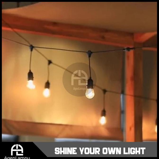 KABEL FITTING GANTUNG/LAMPU CAFE DEKORASI/KABEL LAMPU KAFE OUTDOOR