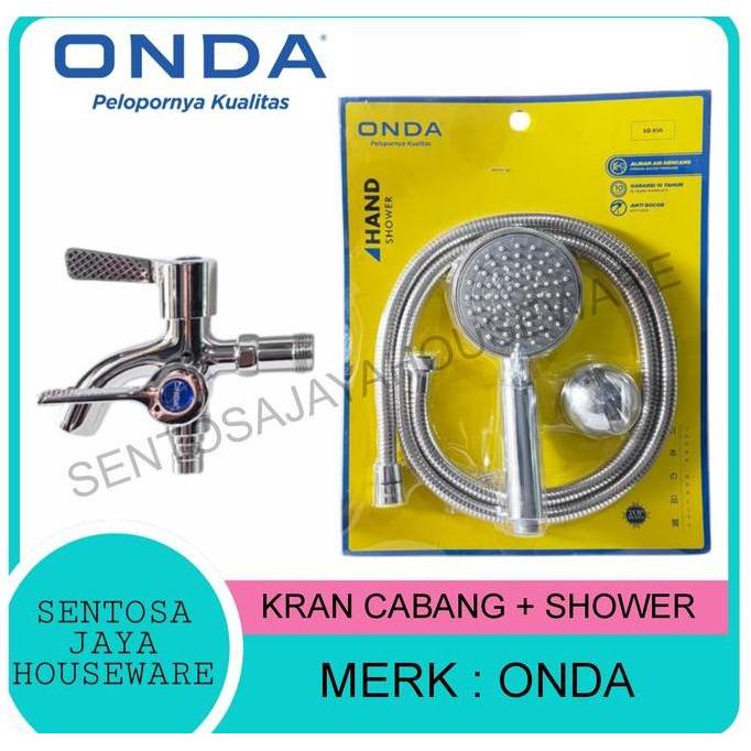 ORIGINAL ONDA KRAN CABANG + HAND SHOWER ONDA / HAND SHOWER DENGAN KRAN CABANG ONDA