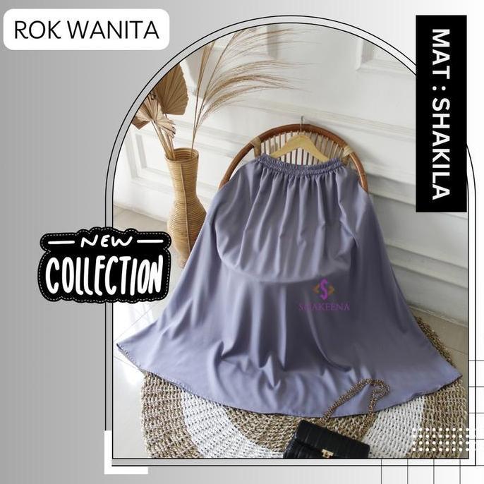 Rok panjang wanita muslimah Polos Rok kerja ootd remaja