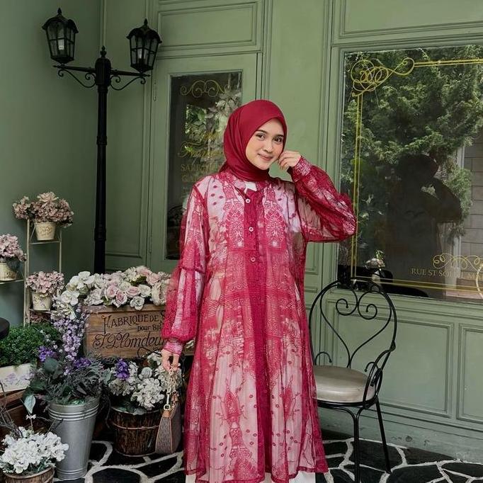 ZINDAYA  ORGANZA LONG OUTER DRESSS