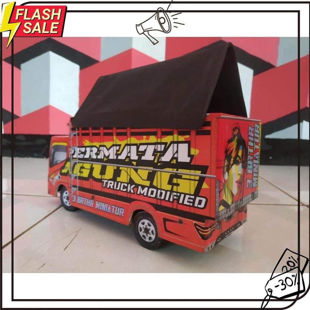 Cod Miniatur Truk Oleng Permata Agung Variasi Terpal, Trek, Trak, Truck Oleng Miniatur, Truk Oleng K