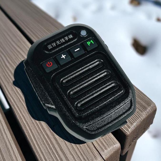 DRAMANINE Speaker Microphone Walkie Talkie PTT Wireless Bluetooth