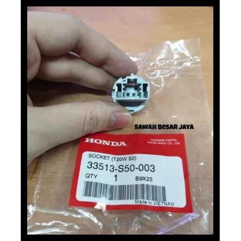 GRATIS ONGKIR SOKET SOCKET FITTING T20 BOHLAM LAMPU REM STOP LAMP KACA BESAR BELAKANG ATAS TENGAH HO