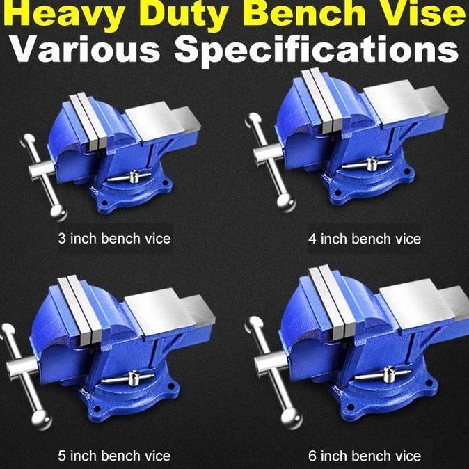MYMO Catok Besi 5 Inci /Ragum Besi 4 Inci Catok Ragum mini / Catok Paron Ragum Bench Vice 125mm Tang