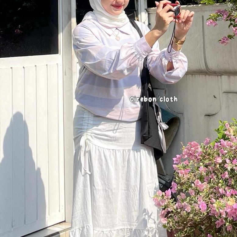 BIG PROMO KIYANA Cirebon Cloth - Amira Skirt / Rok Aesthetic / Korean Skirt / Rok serut