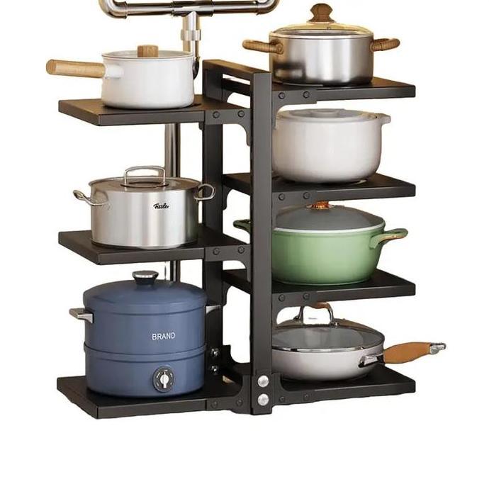 PAPPITSON Rak Panci Multi Fungsi/CF09 Wastafel Dapur Di Bawah Rak Rak Pot Kabinet Atas /Rak Dapur Mi