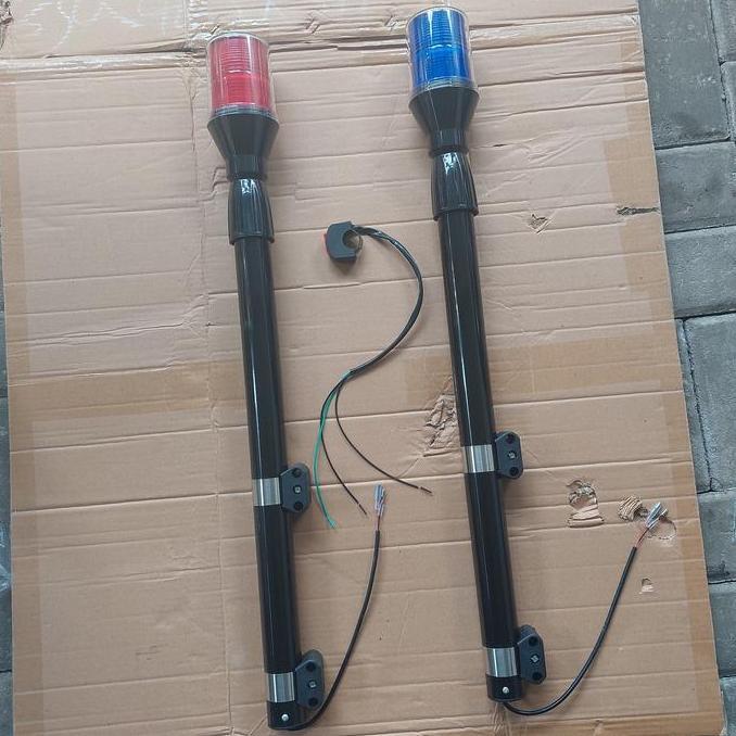 MAADSTORE lampu peringatan tiang motor patwal ambulance pemadam merah