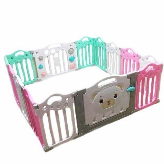 TERLARIS Pagar Bayi Baby Fence Babyroom Pagar Lipat Bermain VRT003