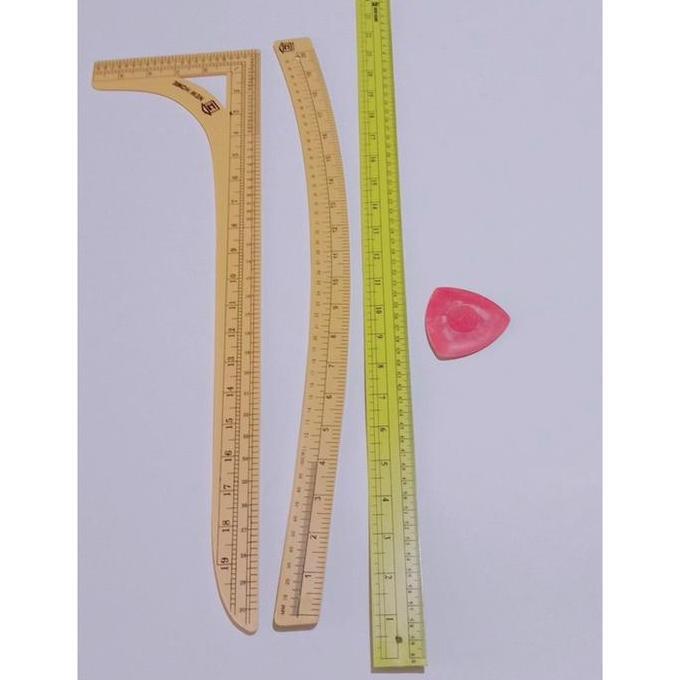 Allthebest- Penggaris pola jahit besar isi 4 item penggaris siku+Penggaris